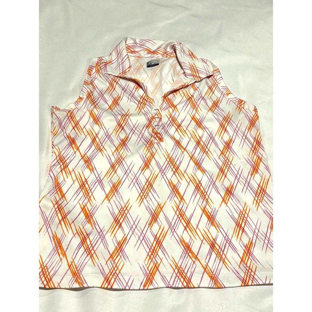 Callaway Women's Tank Top - Orange and Purple Pattern